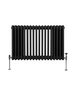 Radiador tradicional horizontal de 3 columnas - 600 x 832mm - negro