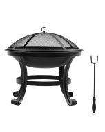 Brasero exterior 55x55x50 cm acero Outsunny