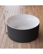 Bañera exenta   loom 2.0 130 noire  130 x130 x58   cm, spalina