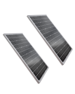 Pack x2 panel solar 100w 18v monocristalino módulo fotovoltaico
