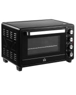 Horno eléctrico 52.2x38.1x33.5 cm metal, acero inoxidable y vidrio templado