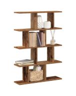 Estante cubo de pared 12 compartimentos madera envejecida