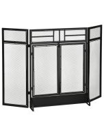 Salvachispas plegable 120x11.5x79 cm metal Homcom, hogar - climatización