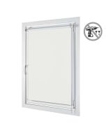 Estor enrollable opaco easyfix instalación sin taladrar blanco 60x180 cm