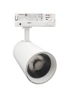Foco LED blanco 40w new maya, carril trifásico, driver philips, 3cct