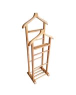 Perchero de madera "beta" - 33 x 46 x 120 cm - beige