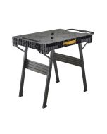 Banco plegable - acero negro - asa telescópica - 85x60 cm