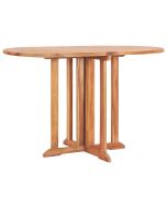 vidaXL mesa de jardín plegable butterfly madera de teca 120x70x75 cm