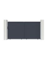 Puerta corredera de aluminio soldado eiger 3m h.180cm