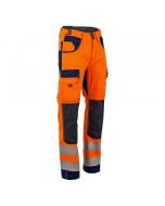Pantalón polarización alta visibilidad naranja 55% algodón 45% poliéster t4