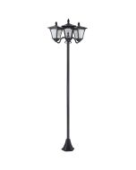 Farol de jardín 51.5x47x182.5 cm plástico, acero inoxidable Outsunny