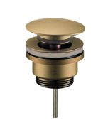 Kibath válvula clic clac lavabo bidet acabado oro cepillado de latón