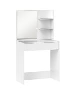 Tocador de maquillaje 75x40x137 cm color blanco Homcom