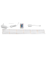 Tira LED kaladan 240 cm con mando multicolor
