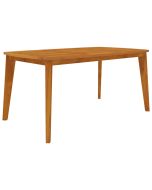 vidaXL mesa de jardín madera maciza de acacia 160x90x75 cm