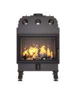 Chimenea insertable de leña negro - energy 70x50 (15,1 kw) eco