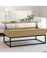 Mesa baja elevable rectangular - diseño industrial - 100x55 cm