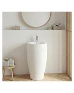 Lavabo de pedestal de cerámica blanca 52x85x53cm boston