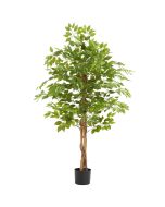 Árbol de ficus artificial, textura realista y gran volumen, 160 cm