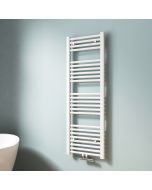Emke radiador toallero agua caliente tubo redondo blanco 120x40cm