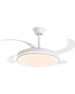 Dupi ventilador de techo con luz LED cosmos | Aspas Retractil | Blanco