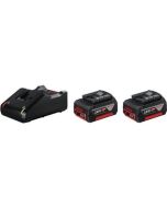 Juego de 2 baterías Bosch professional gba 18v 4.0ah + cargador gal 18v-40