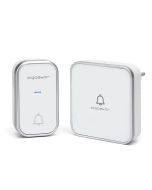 Aigostar timbre inalámbrico autoalimentado,36 melodías,3 volúmenes,blanco