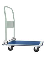 Carretilla plegable con capacidad de carga de 150 kg de carga blanco