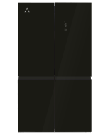 Alpha frigorifico americano pegasus elite pro-83, cristal negro, 4 puertas