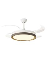 Ventilador de techo retráctil con luz LED y temporizador