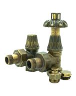 Kit de válvula termostática con manija tipo flor para radiador de hierro fu