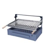 Flores cortes - 38976 - soporte barbacoa cajón y parrilla inox. 80x43x42 cm