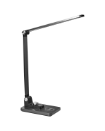 Lámpara LED de escritorio enif con cargador inalámbrico negro