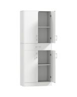 Alacena de cocina 70.8x34x180 cm color blanco Homcom, hogar - cocina