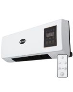 Calefactor ptc + ventilador 1500w control remoto blanco