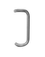 Tirador de puerta diám 32 mm - dist entre ejes=350 mm - acero inox satinado