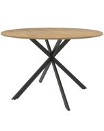 Mesa de comedor 120x120x75 cm color marrón Homcom