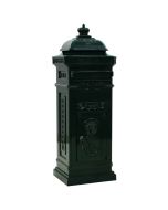 vidaXL buzón de columna de aluminio estilo vintage inoxidable verde
