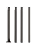 Poste vertical 4m en tramos de 1m con base farola solar ufo exterior