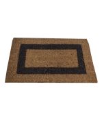 Felpudo| 100% fibra coco| base goma antideslizante| marron| 50x90cm