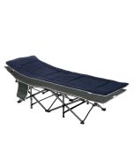 Cama de camping 188x64.5x53 cm acero, tela oxford color azul Outsunny