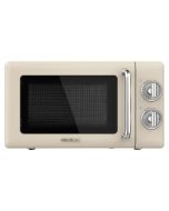 Cecotec microondas mecánico de 20 l proclean 3010 retro beige. 700 w en 6