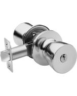 Cerradura tubular 3500/60-70 tesa cilindro exterior botón interior - cromad