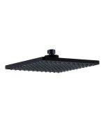 Kibath duchon rociador cuadrado de 20x20 cm acabado negro mate de abs