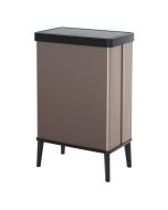 Curver verto cubo basura 54l, 43,5x26,5x68,7cm, tapa a presión, rosa perla.