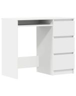 vidaXL escritorio de madera contrachapada blanco 90x45x76 cm