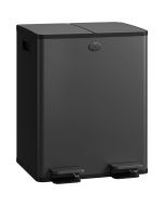 Cubo de basura 41.7x36.6x56.7 cm acero inoxidable Homcom, hogar - cocina