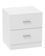 Mesita de noche 45x39.5x49 cm color blanco Homcom