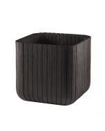 Keter set 2x macetero polyal wood planter 29,5x29,5x29,7 cm 21,5l marrón