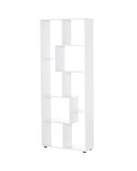 Estantería 70x24x178 cm color blanco Homcom, oficina - muebles de oficina